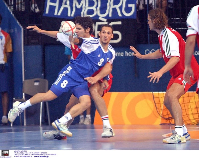 Hatsatourian during a handball match