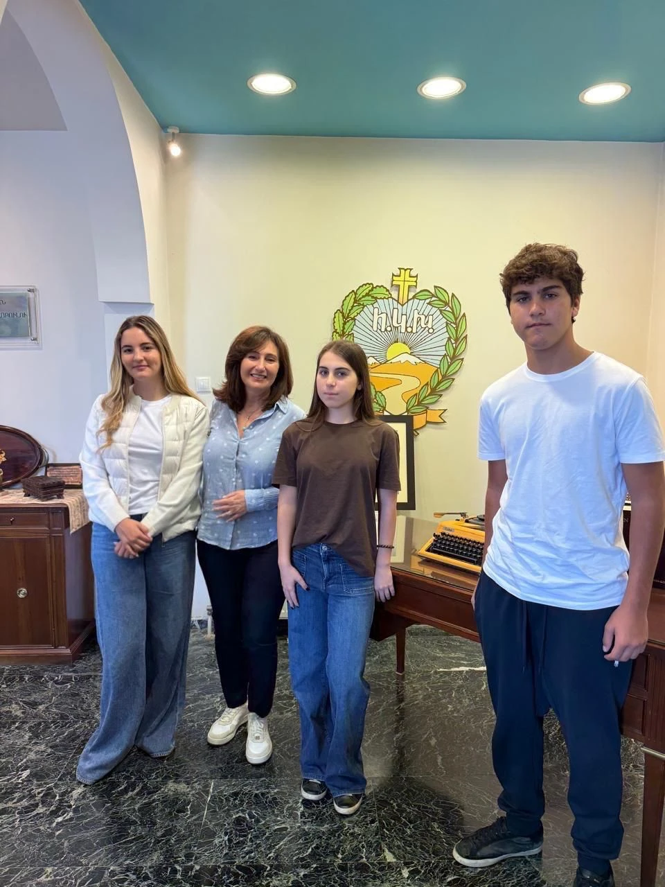 Christos and Niki with Mrs. Nora Kurdoglian